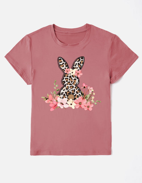 Load image into Gallery viewer, Rabbit Round Neck Short Sleeve T-Shirt

