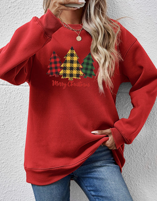 Load image into Gallery viewer, MERRY CHRISTMAS Dropped Shoulder Sweatshirt
