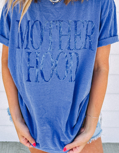 Load image into Gallery viewer, MOTHERHOOD Letter Graphic T-Shirt
