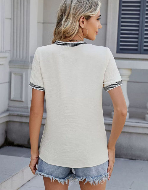Load image into Gallery viewer, Round Neck Short Sleeve T-Shirt
