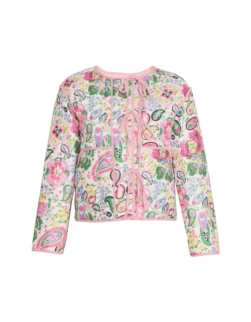 Load image into Gallery viewer, Tied Printed Long Sleeve Jacket
