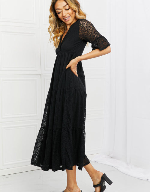Load image into Gallery viewer, P &amp; Rose Lovely Lace Full Size Tiered Dress
