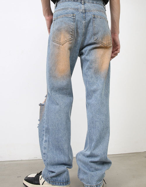 Load image into Gallery viewer, Men's Distressed Jeans with Pockets
