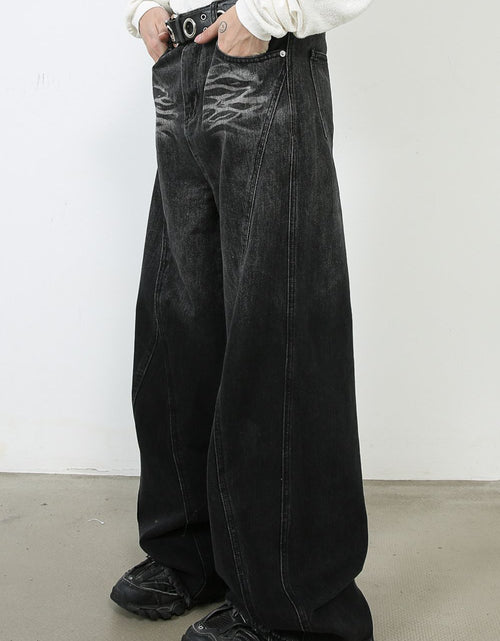 Load image into Gallery viewer, Men's Wide Leg Jeans with Pockets
