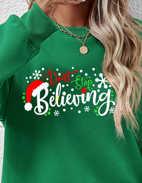 Load image into Gallery viewer, Letter Graphic Long Sleeve Sweatshirt
