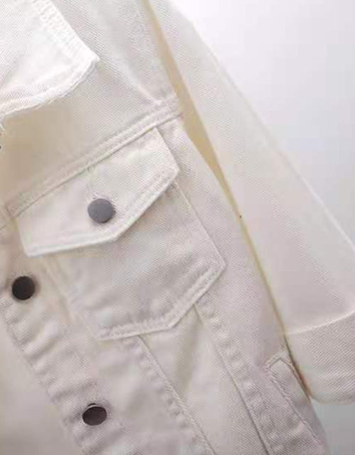 Load image into Gallery viewer, Full Size Cropped  Denim Jacket Plus Size
