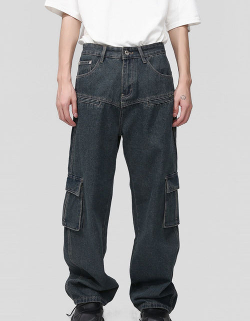 Load image into Gallery viewer, Men's Multi Pocketed Cargo Jeans
