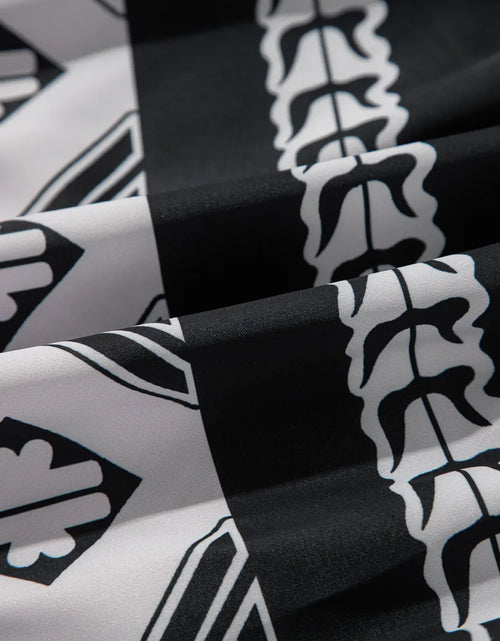 Load image into Gallery viewer, Tiered Printed Notched Half Sleeve Dress
