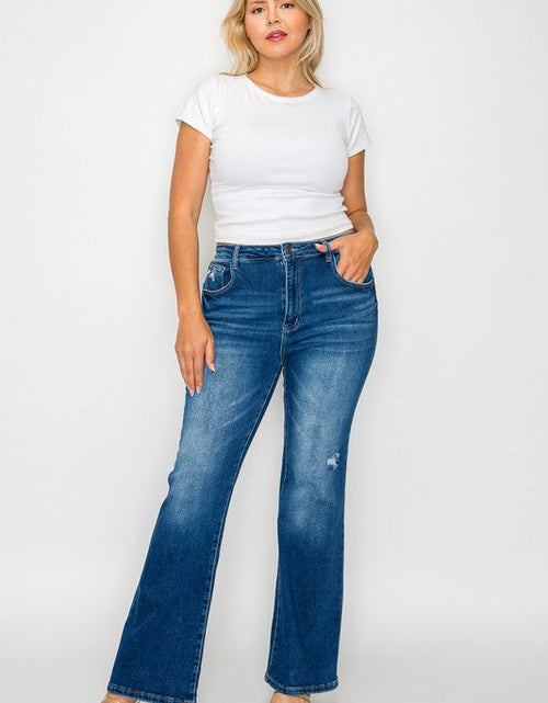 Load image into Gallery viewer, bytos Full Size High Rise Bootcut Jeans with Pockets
