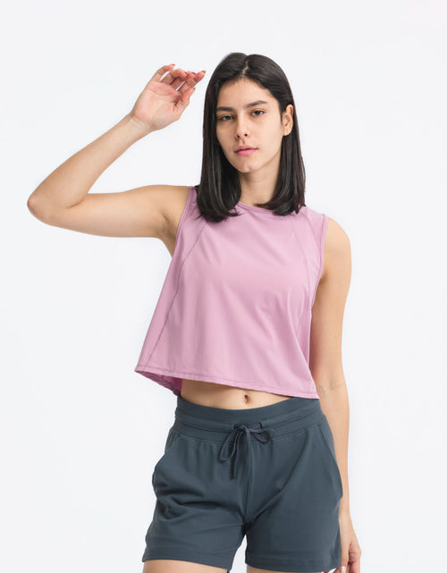 Load image into Gallery viewer, Millennia Round Neck Cropped Active Tank
