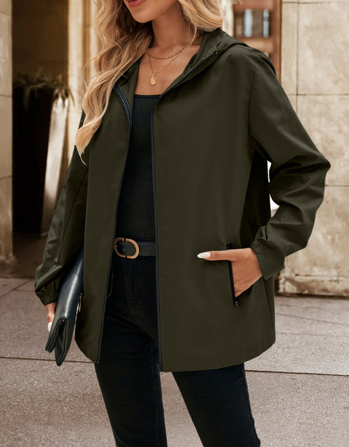 Load image into Gallery viewer, Ivy Lane Pocketed Zip Up Hooded Jacket
