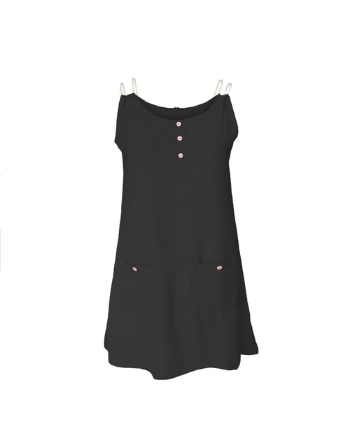 Load image into Gallery viewer, Round Neck Double Spaghetti Straps Mini Dress
