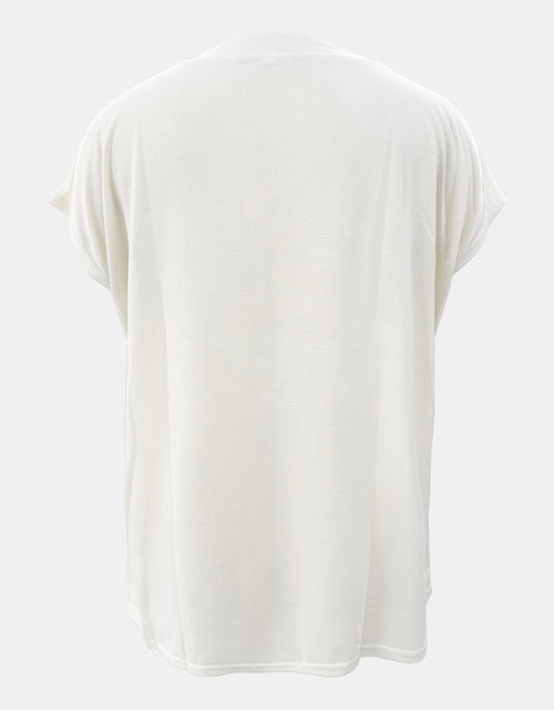 Load image into Gallery viewer, Full Size Round Neck Cap Sleeve T-Shirt
