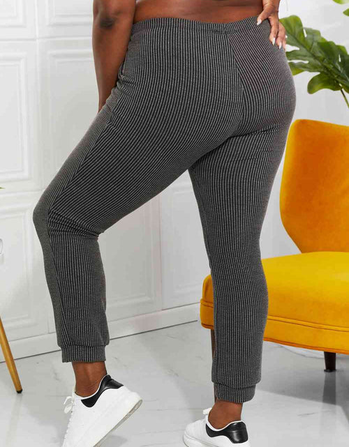 Load image into Gallery viewer, Blumin Apparel Full Size Easy Living Ribbed Joggers
