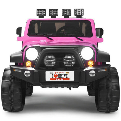 Load image into Gallery viewer, 12V 2-Seater Ride on Car Truck with Remote Control and Storage Room-Pink
