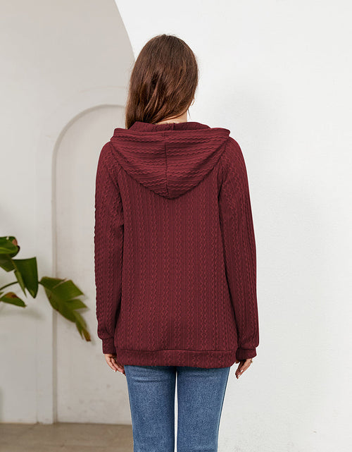 Load image into Gallery viewer, Raglan Sleeve Front Pocket Hoodie

