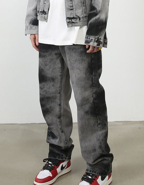 Load image into Gallery viewer, Men's Tie Dye Baggy Jeans with Pockets
