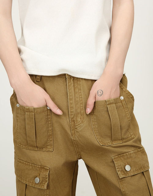 Load image into Gallery viewer, Men's Mid Rise Cargo Jeans
