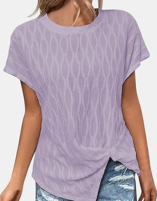 Load image into Gallery viewer, Full Size Round Neck Short Sleeve T-Shirt

