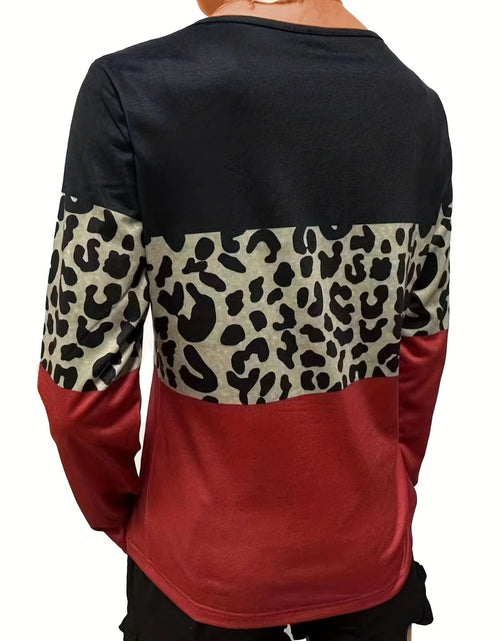 Load image into Gallery viewer, Crisscross Color Block Long Sleeve T-Shirt
