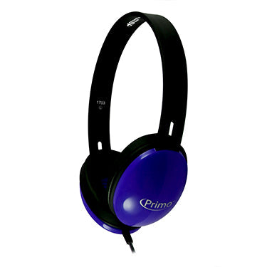 HamiltonBuhl Headphones Primo Dura-Cord 5ft Blue 3.5mm by Level Up Desks