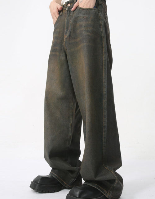 Load image into Gallery viewer, Wide Leg Men's Jeans with Pockets
