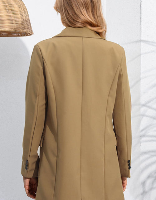 Load image into Gallery viewer, Lapel Neck Long Sleeve Blazer with Pockets
