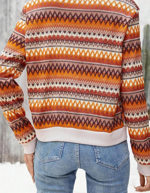 Load image into Gallery viewer, Contrast Baseball Collar Zip Up Jacket
