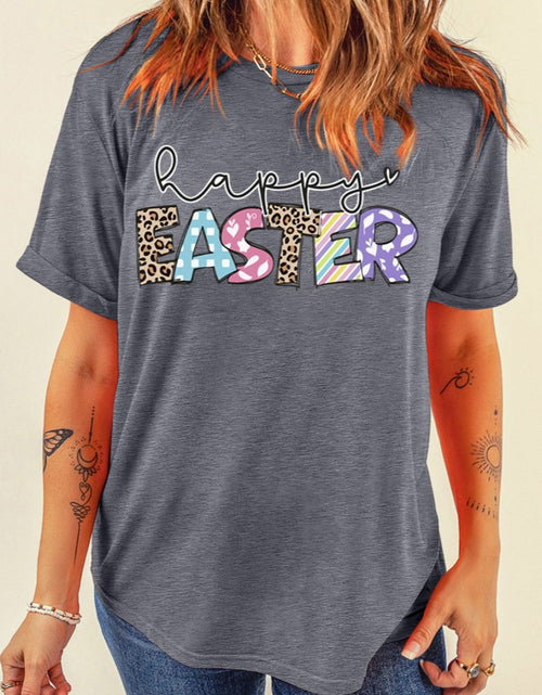 Load image into Gallery viewer, HAPPY EASTER Graphic Short Sleeve T-Shirt
