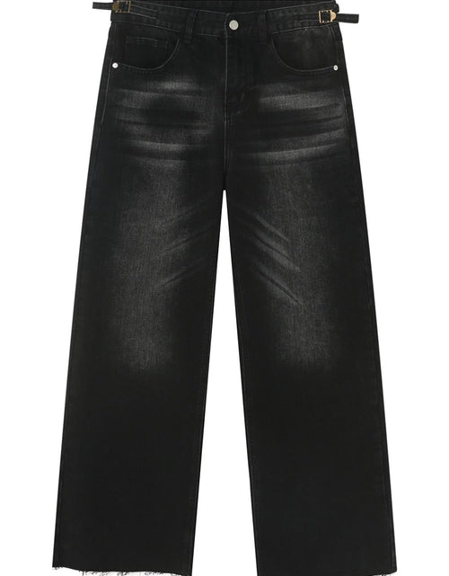 Load image into Gallery viewer, Raw Hem Straight Leg Jeans
