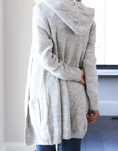 Load image into Gallery viewer, Heathered Open Front Cardigan with Pockets
