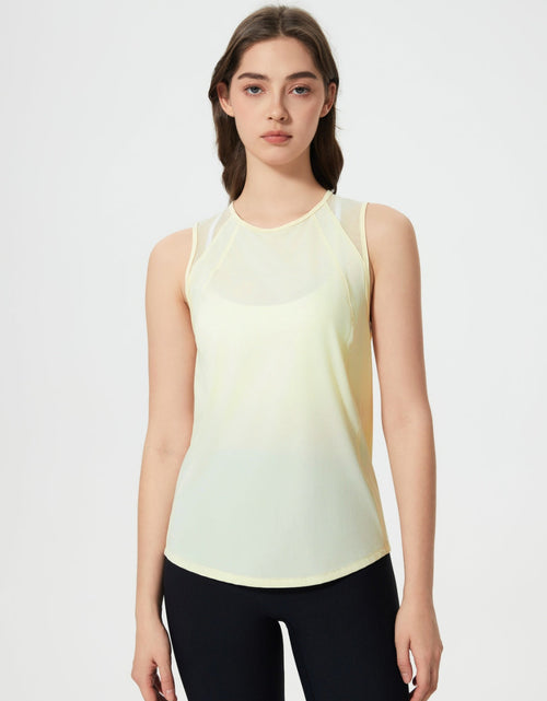 Load image into Gallery viewer, Millennia Cutout Back Round Neck Active Tank
