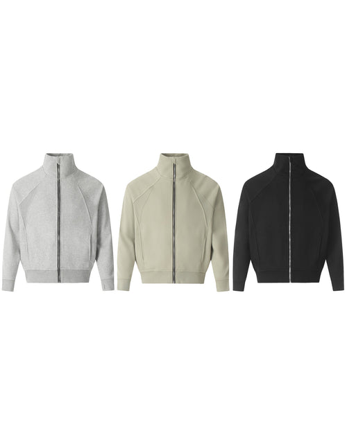 Load image into Gallery viewer, Men's Zip Up Stand Collar Jacket
