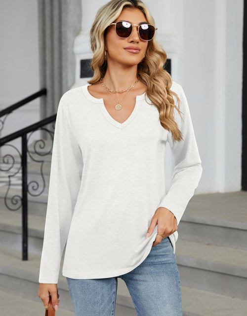 Load image into Gallery viewer, Notched Long Sleeve T-Shirt

