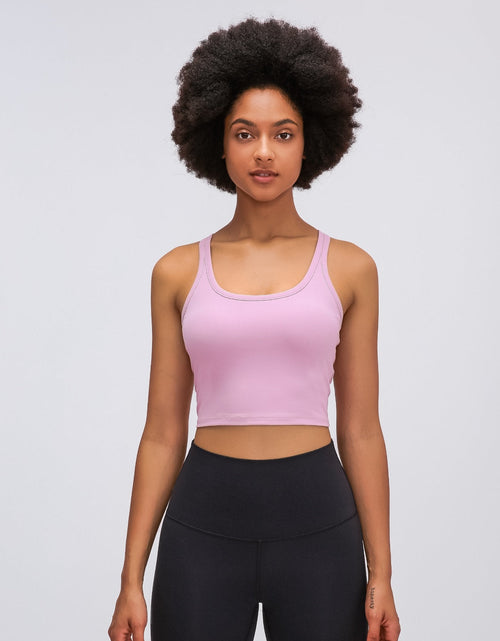 Load image into Gallery viewer, Millennia Scoop Neck Active Tank with Detachable Chest Pads
