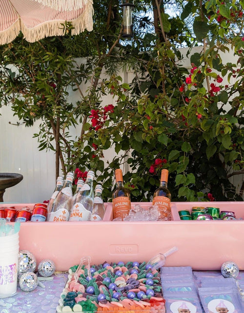 Load image into Gallery viewer, REVO Party Barge Cooler | Pink Coral | Insulated Beverage Tub by REVO COOLERS, LLC
