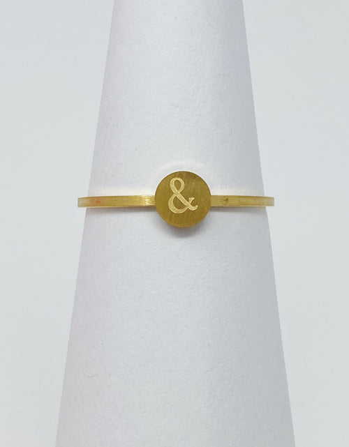 Load image into Gallery viewer, Tiny Disc Stackable Ring by Ellisonyoung.com
