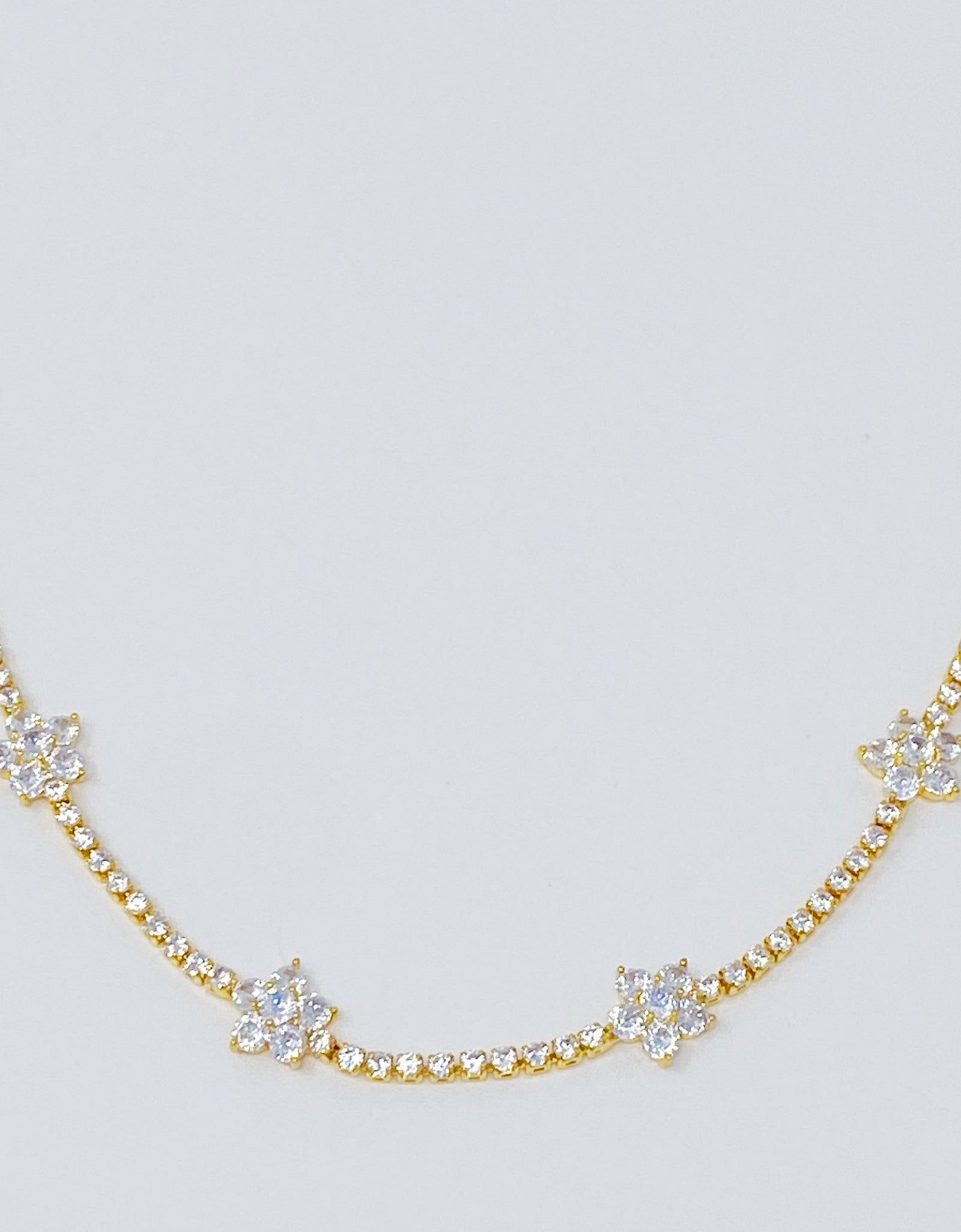 Stella Shiny Flower Necklace by Ellisonyoung.com