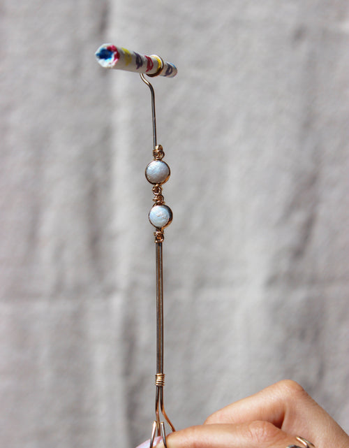 Load image into Gallery viewer, Eloise Baroque Pearl Joint Holder by Toasted Jewelry
