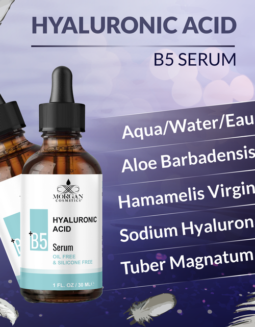 Load image into Gallery viewer, Hyaluronic Acid with B5 Serum by Morgan Cosmetics
