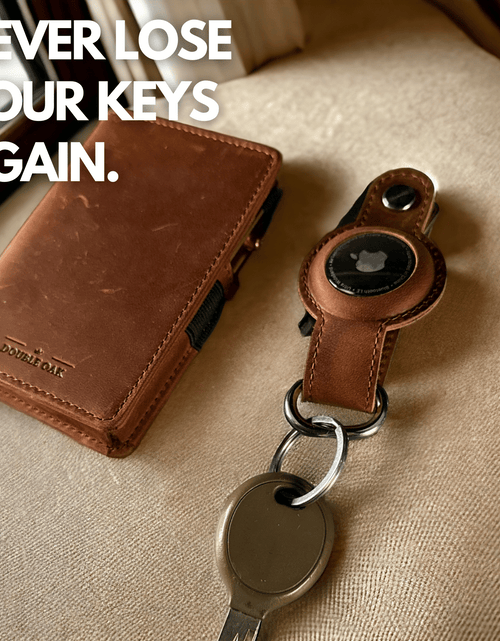 Load image into Gallery viewer, Leather AirTag Key Organizer
