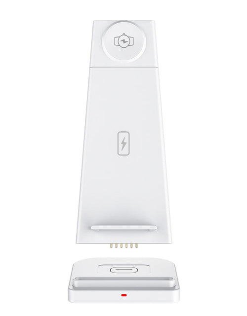 Load image into Gallery viewer, 3-in-1 Fast Wireless Charging Stand for Phones, Apple Watch &amp; AirPods by Infinite Basics
