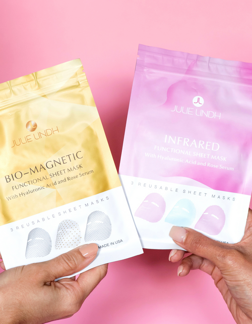 Load image into Gallery viewer, Infrared Sheet Mask [Hyaluronic Acid Rose Serum] by Dreambox Beauty
