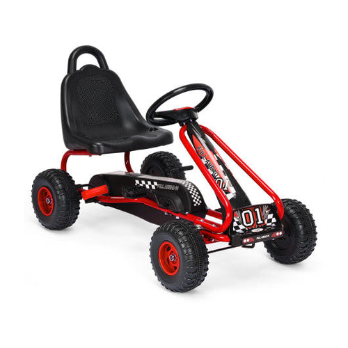 Load image into Gallery viewer, 4 Wheel Pedal Powered Ride On with Adjustable Seat-Red
