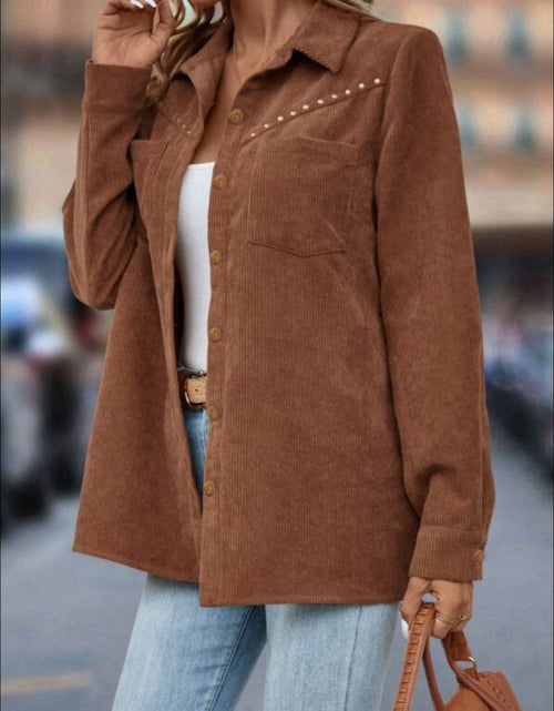 Load image into Gallery viewer, Button Down Long Sleeve Shacket

