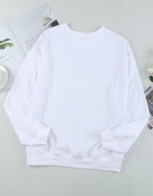 Load image into Gallery viewer, Leopard Round Neck Long Sleeve Sweatshirt
