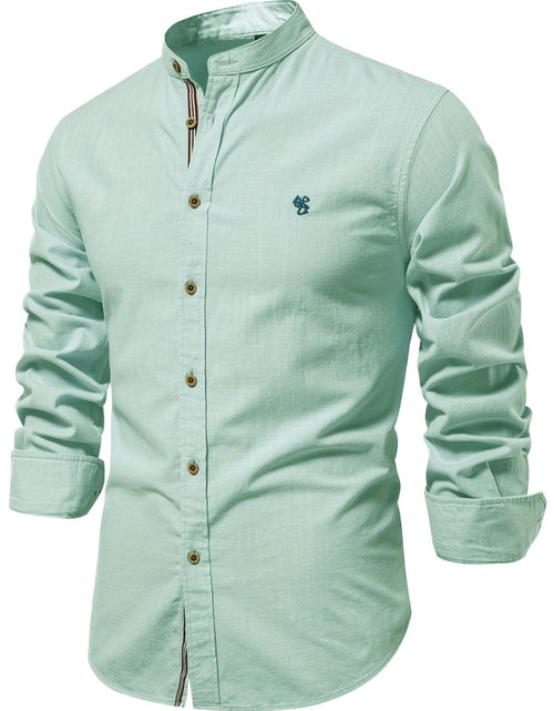 Load image into Gallery viewer, Men's Full Size Button Down Embroidered Shirt Plus Size
