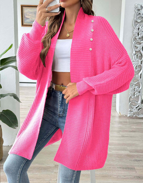 Load image into Gallery viewer, Open Front Long Sleeve Cardigan
