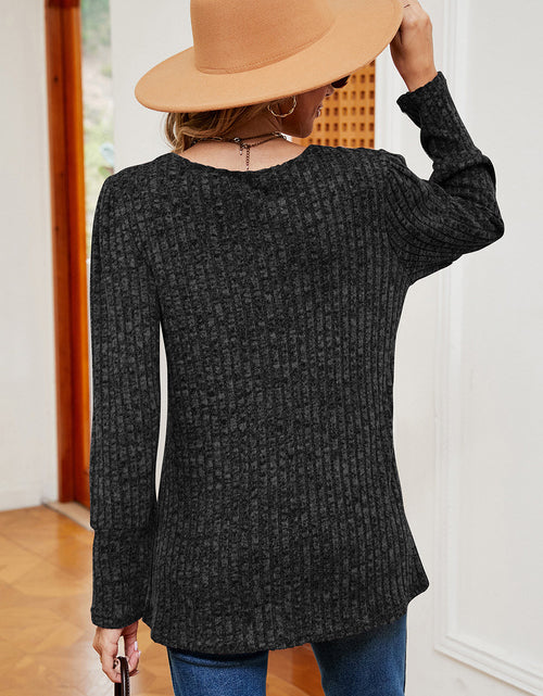 Load image into Gallery viewer, Decorative Button Square Neck T-Shirt

