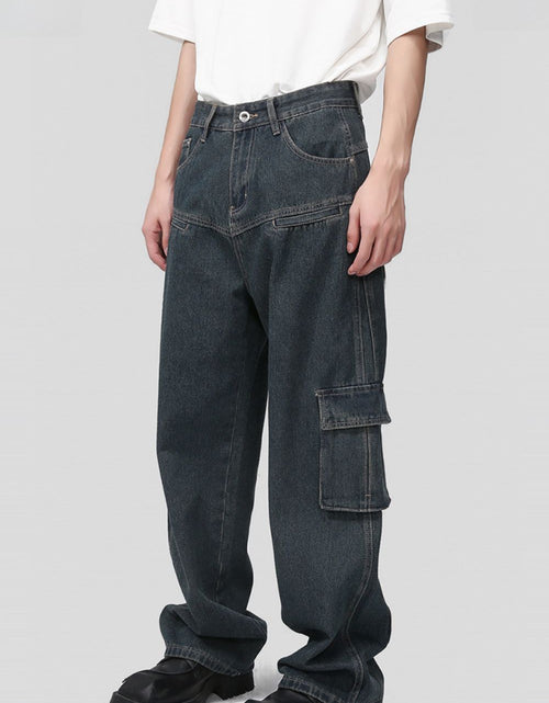 Load image into Gallery viewer, Men's Multi Pocketed Cargo Jeans

